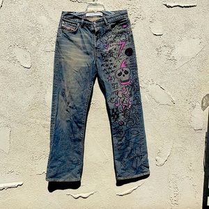 Diesel Made in Italy jeans with artwork